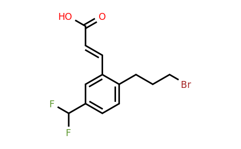 2-(3-Bromopropyl)-5-(difluoromethyl)cinnamic acid