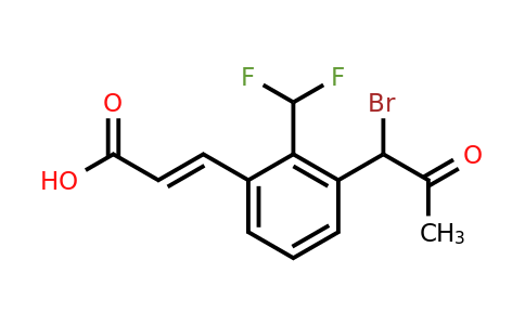 1807430-48-3 | 3-(1-Bromo-2-oxopropyl)-2-(difluoromethyl)cinnamic acid