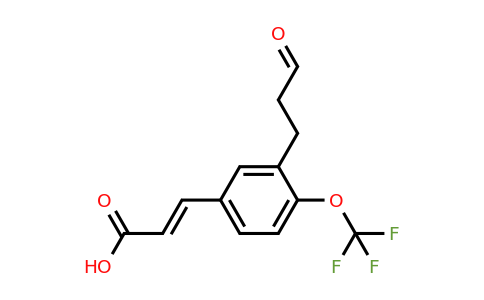 1807432-37-6 | 3-(3-Oxopropyl)-4-(trifluoromethoxy)cinnamic acid