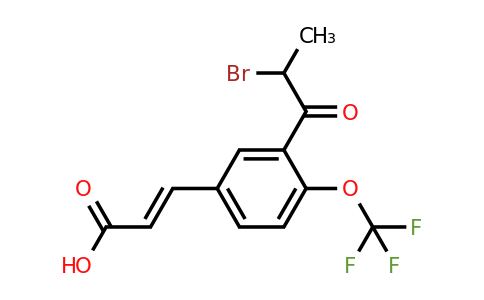 1807432-47-8 | 3-(2-Bromopropanoyl)-4-(trifluoromethoxy)cinnamic acid