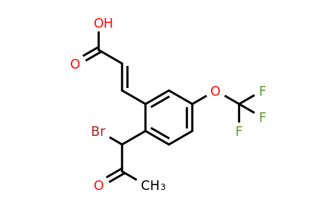 1807432-76-3 | 2-(1-Bromo-2-oxopropyl)-5-(trifluoromethoxy)cinnamic acid