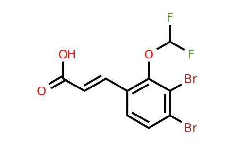 1807432-77-4 | 3,4-Dibromo-2-(difluoromethoxy)cinnamic acid