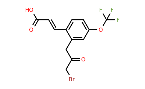 1807432-84-3 | 2-(3-Bromo-2-oxopropyl)-4-(trifluoromethoxy)cinnamic acid