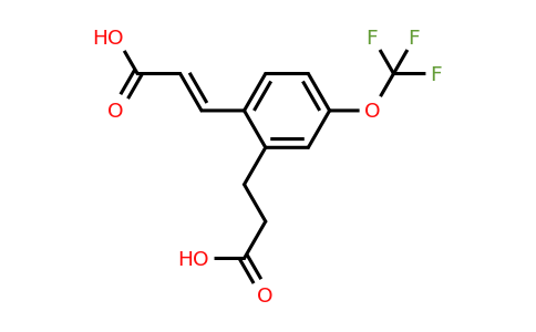 1807432-89-8 | 2-(2-Carboxyethyl)-4-(trifluoromethoxy)cinnamic acid