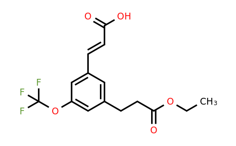 1807432-94-5 | 3-(3-Ethoxy-3-oxopropyl)-5-(trifluoromethoxy)cinnamic acid