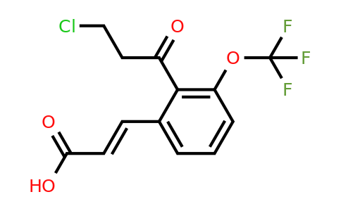 1807433-12-0 | 2-(3-Chloropropanoyl)-3-(trifluoromethoxy)cinnamic acid