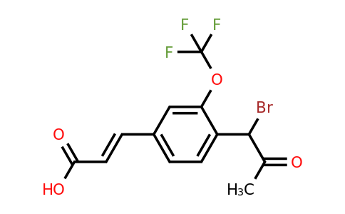 1807433-39-1 | 4-(1-Bromo-2-oxopropyl)-3-(trifluoromethoxy)cinnamic acid