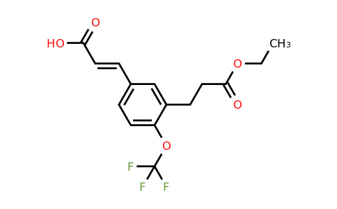 1807433-40-4 | 3-(3-Ethoxy-3-oxopropyl)-4-(trifluoromethoxy)cinnamic acid