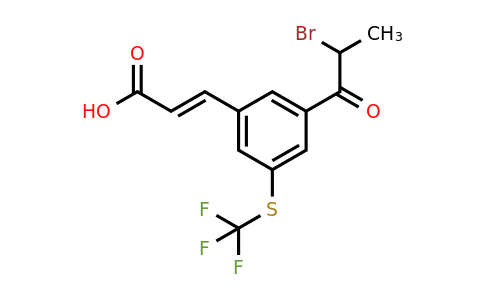 1807433-45-9 | 3-(2-Bromopropanoyl)-5-(trifluoromethylthio)cinnamic acid