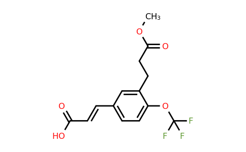 1807433-48-2 | 3-(3-Methoxy-3-oxopropyl)-4-(trifluoromethoxy)cinnamic acid