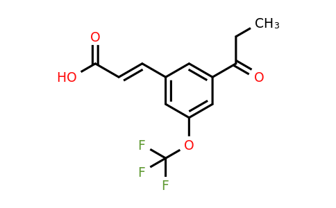 1807433-80-2 | 3-Propionyl-5-(trifluoromethoxy)cinnamic acid