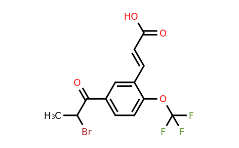 1807433-88-0 | 5-(2-Bromopropanoyl)-2-(trifluoromethoxy)cinnamic acid