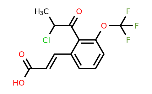 1807434-01-0 | 2-(2-Chloropropanoyl)-3-(trifluoromethoxy)cinnamic acid