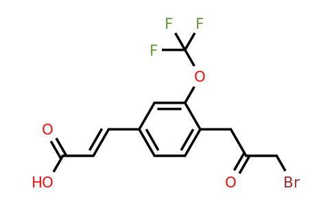 1807434-03-2 | 4-(3-Bromo-2-oxopropyl)-3-(trifluoromethoxy)cinnamic acid
