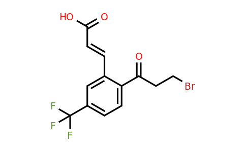 1807434-19-0 | 2-(3-Bromopropanoyl)-5-(trifluoromethyl)cinnamic acid