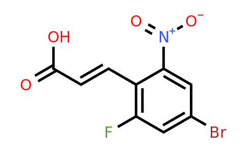 1807434-24-7 | 4-Bromo-2-fluoro-6-nitrocinnamic acid