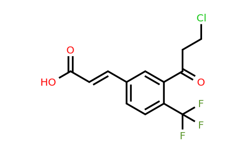 1807434-34-9 | 3-(3-Chloropropanoyl)-4-(trifluoromethyl)cinnamic acid