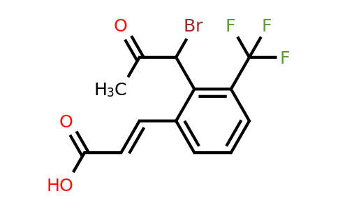 1807434-44-1 | 2-(1-Bromo-2-oxopropyl)-3-(trifluoromethyl)cinnamic acid