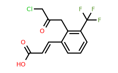 1807434-52-1 | 2-(3-Chloro-2-oxopropyl)-3-(trifluoromethyl)cinnamic acid