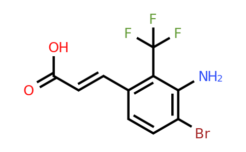 1807435-14-8 | 3-Amino-4-bromo-2-(trifluoromethyl)cinnamic acid