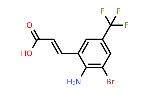 1807435-43-3 | 2-Amino-3-bromo-5-(trifluoromethyl)cinnamic acid