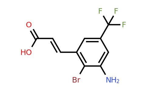 1807435-51-3 | 3-Amino-2-bromo-5-(trifluoromethyl)cinnamic acid