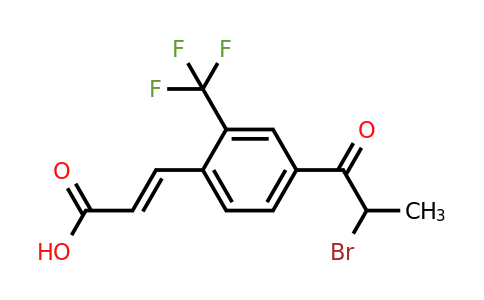 1807435-52-4 | 4-(2-Bromopropanoyl)-2-(trifluoromethyl)cinnamic acid