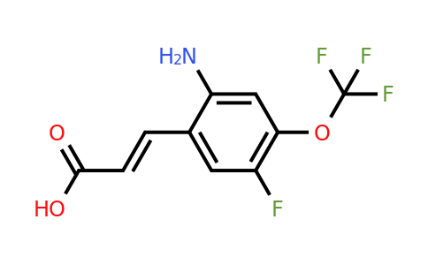 1807435-58-0 | 2-Amino-5-fluoro-4-(trifluoromethoxy)cinnamic acid
