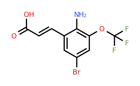 1807435-85-3 | 2-Amino-5-bromo-3-(trifluoromethoxy)cinnamic acid