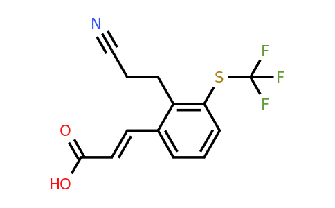 1807435-89-7 | 2-(2-Cyanoethyl)-3-(trifluoromethylthio)cinnamic acid