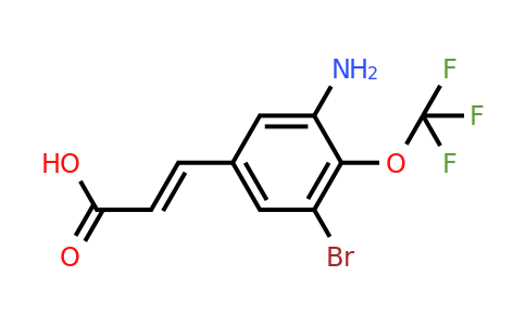 1807436-04-9 | 3-Amino-5-bromo-4-(trifluoromethoxy)cinnamic acid