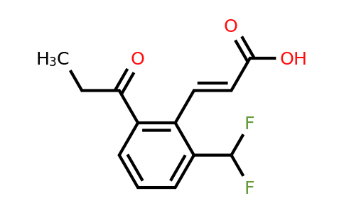 1807436-05-0 | 2-(Difluoromethyl)-6-propionylcinnamic acid
