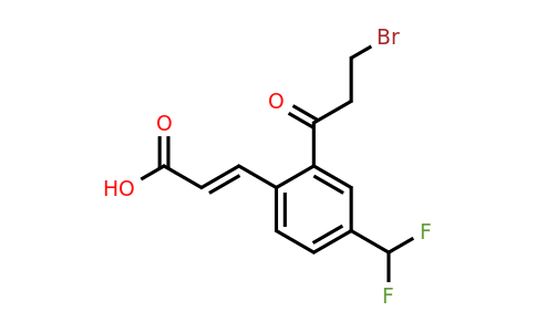 1807436-11-8 | 2-(3-Bromopropanoyl)-4-(difluoromethyl)cinnamic acid