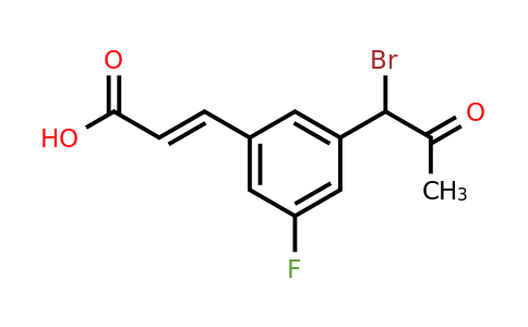 1807436-20-9 | 3-(1-Bromo-2-oxopropyl)-5-fluorocinnamic acid