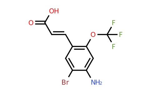 1807436-23-2 | 4-Amino-5-bromo-2-(trifluoromethoxy)cinnamic acid