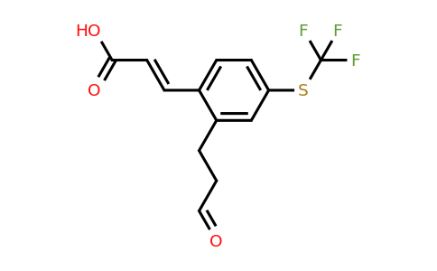 1807436-24-3 | 2-(3-Oxopropyl)-4-(trifluoromethylthio)cinnamic acid