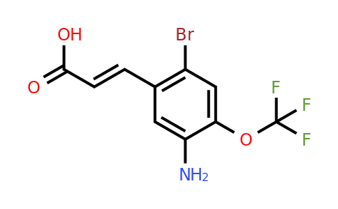1807436-32-3 | 5-Amino-2-bromo-4-(trifluoromethoxy)cinnamic acid