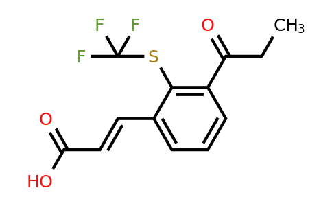 1807436-33-4 | 3-Propionyl-2-(trifluoromethylthio)cinnamic acid