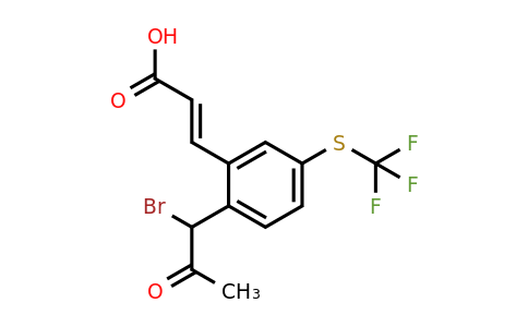 1807436-77-6 | 2-(1-Bromo-2-oxopropyl)-5-(trifluoromethylthio)cinnamic acid