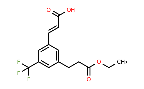 1807437-15-5 | 3-(3-Ethoxy-3-oxopropyl)-5-(trifluoromethyl)cinnamic acid
