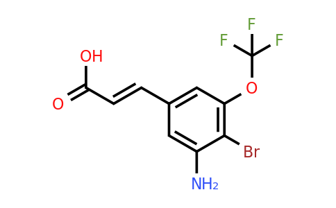 1807437-36-0 | 3-Amino-4-bromo-5-(trifluoromethoxy)cinnamic acid