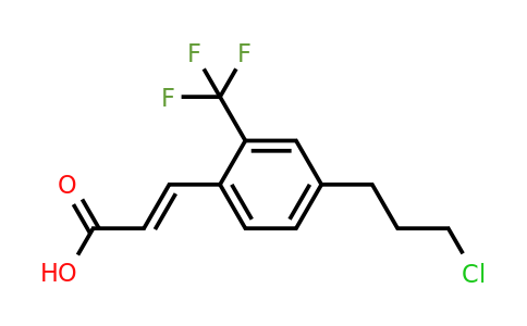 1807437-57-5 | 4-(3-Chloropropyl)-2-(trifluoromethyl)cinnamic acid