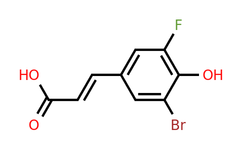 1807437-78-0 | 3-Bromo-5-fluoro-4-hydroxycinnamic acid