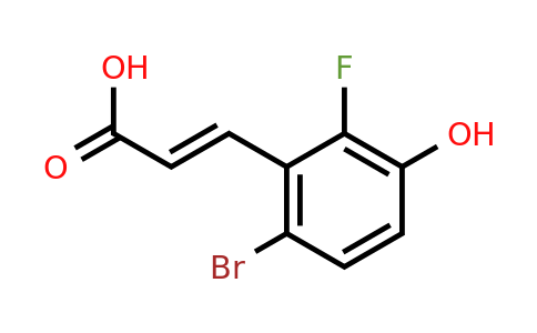 1807437-84-8 | 6-Bromo-2-fluoro-3-hydroxycinnamic acid