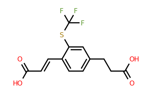 1807437-87-1 | 4-(2-Carboxyethyl)-2-(trifluoromethylthio)cinnamic acid