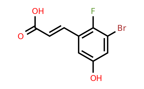 1807437-91-7 | 3-Bromo-2-fluoro-5-hydroxycinnamic acid