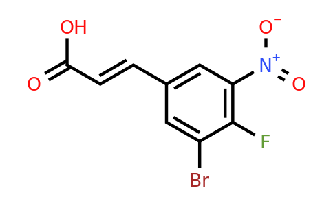 1807438-05-6 | 3-Bromo-4-fluoro-5-nitrocinnamic acid