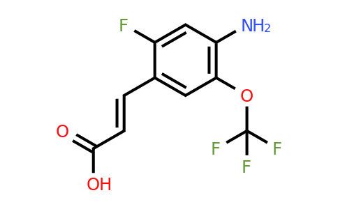 1807438-08-9 | 4-Amino-2-fluoro-5-(trifluoromethoxy)cinnamic acid