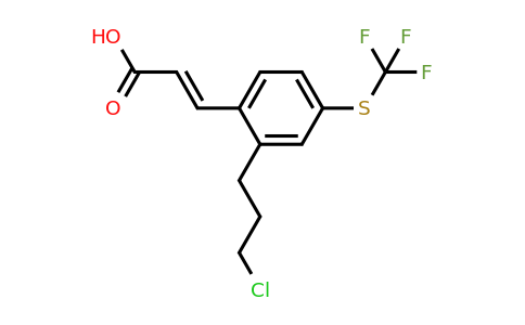 1807438-13-6 | 2-(3-Chloropropyl)-4-(trifluoromethylthio)cinnamic acid