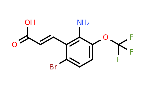 1807438-69-2 | 2-Amino-6-bromo-3-(trifluoromethoxy)cinnamic acid